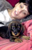 lisa and dog